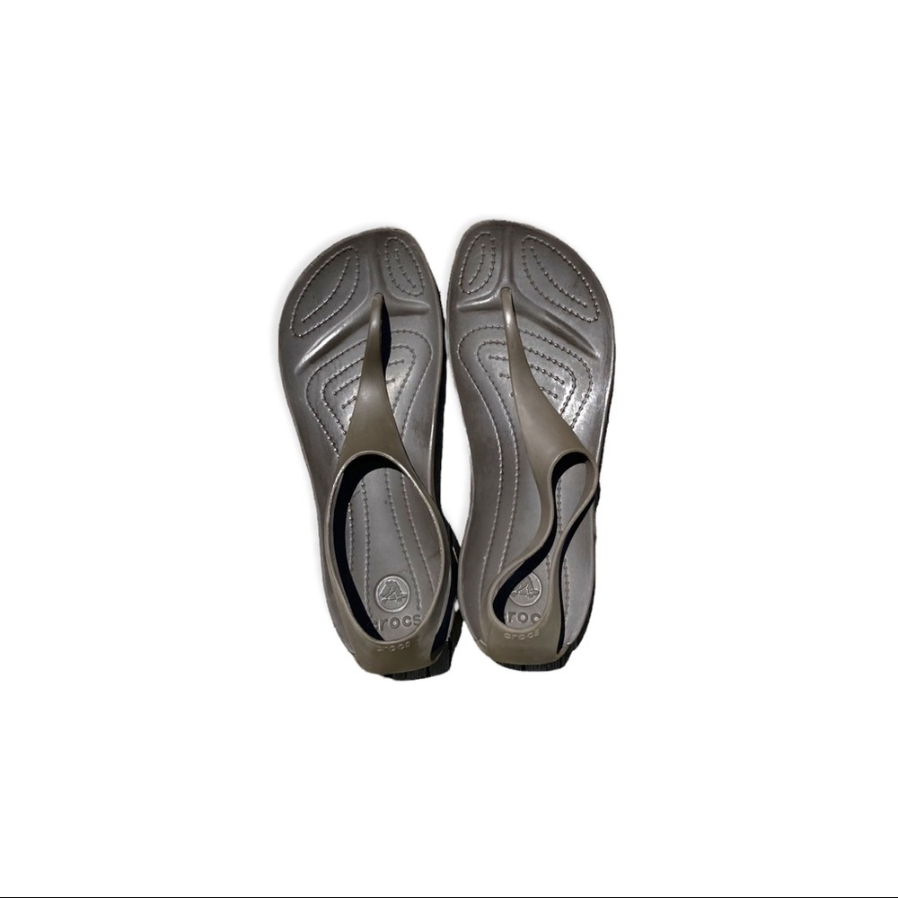 Matt brown colored Sexi Crocs woman’s size 7